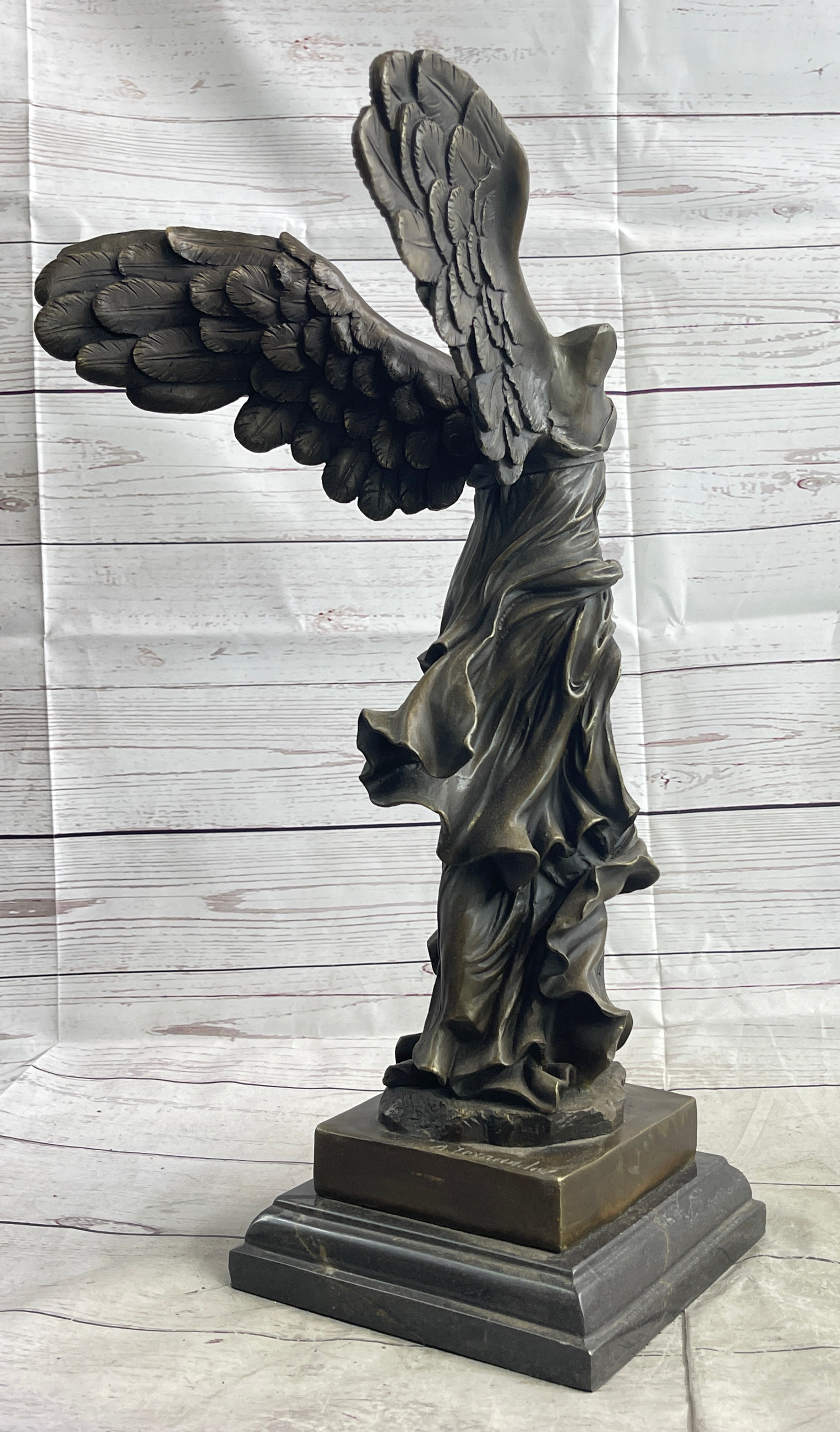 Winged Nike of Samothrace Sculpture Replica from the Louvre