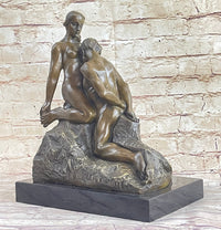 Eternal Idol (1889) by Auguste Rodin Bronze Sculpture on Marble