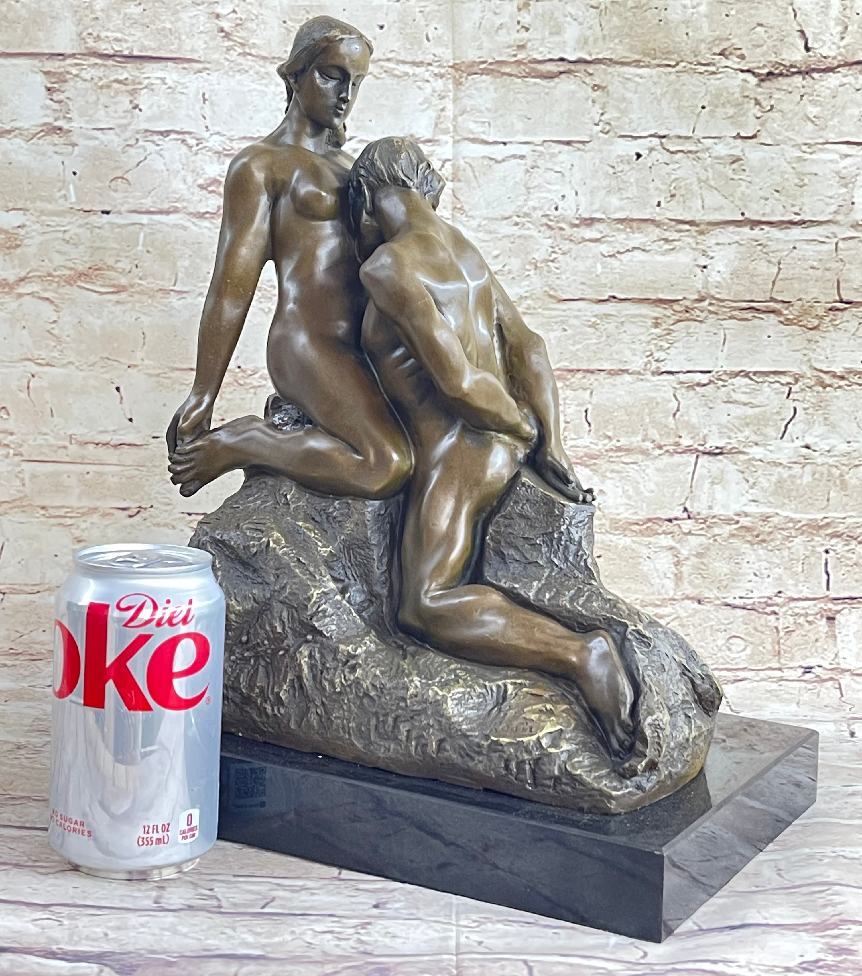 Eternal Idol (1889) by Auguste Rodin Bronze Sculpture on Marble