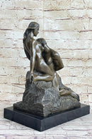 Eternal Idol (1889) by Auguste Rodin Bronze Sculpture on Marble