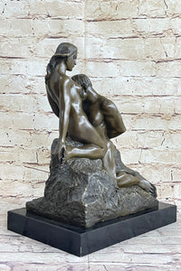 Eternal Idol (1889) by Auguste Rodin Bronze Sculpture on Marble