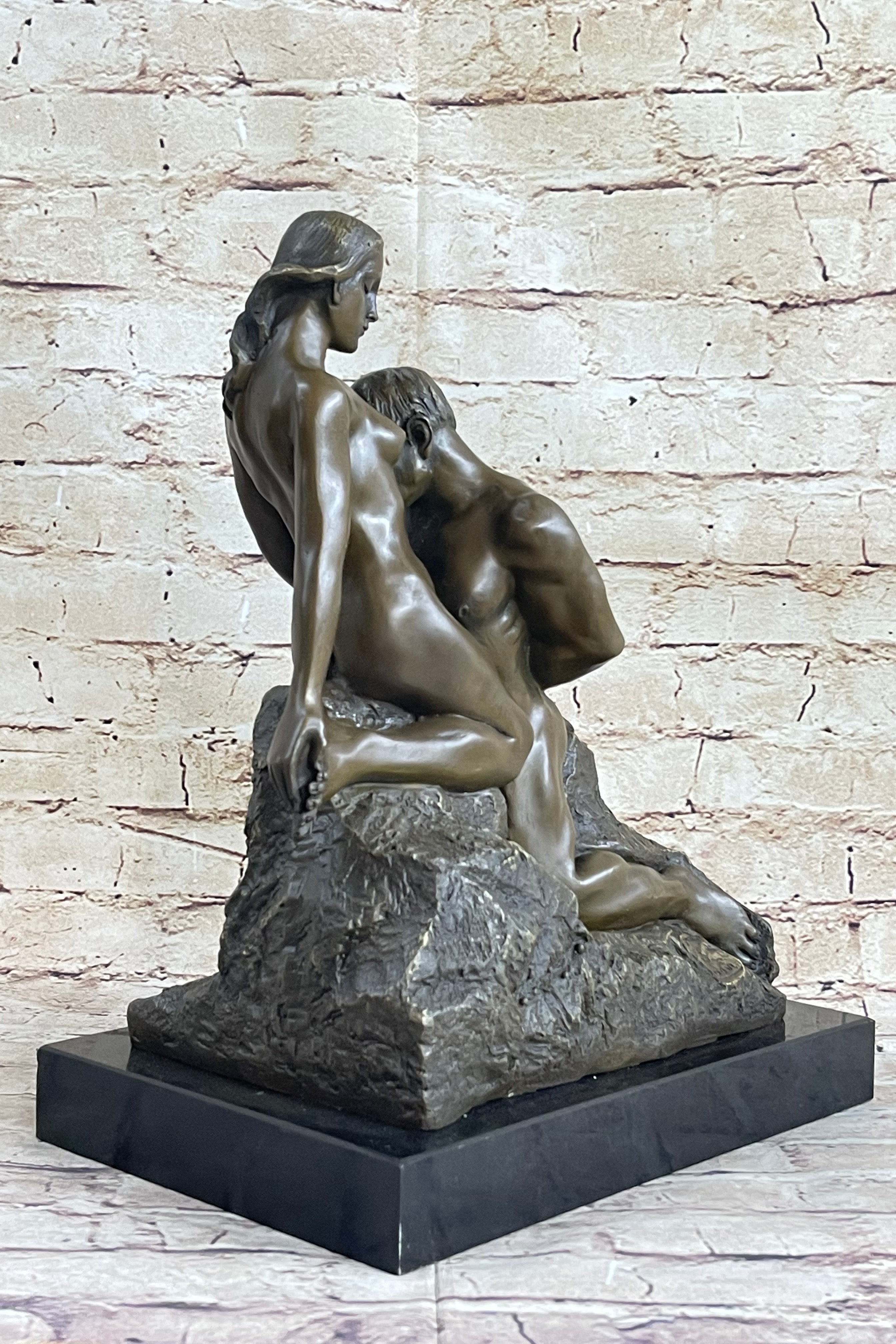 Eternal Idol (1889) by Auguste Rodin Bronze Sculpture on Marble