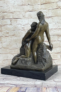 Eternal Idol (1889) by Auguste Rodin Bronze Sculpture on Marble