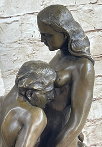Eternal Idol (1889) by Auguste Rodin Bronze Sculpture on Marble