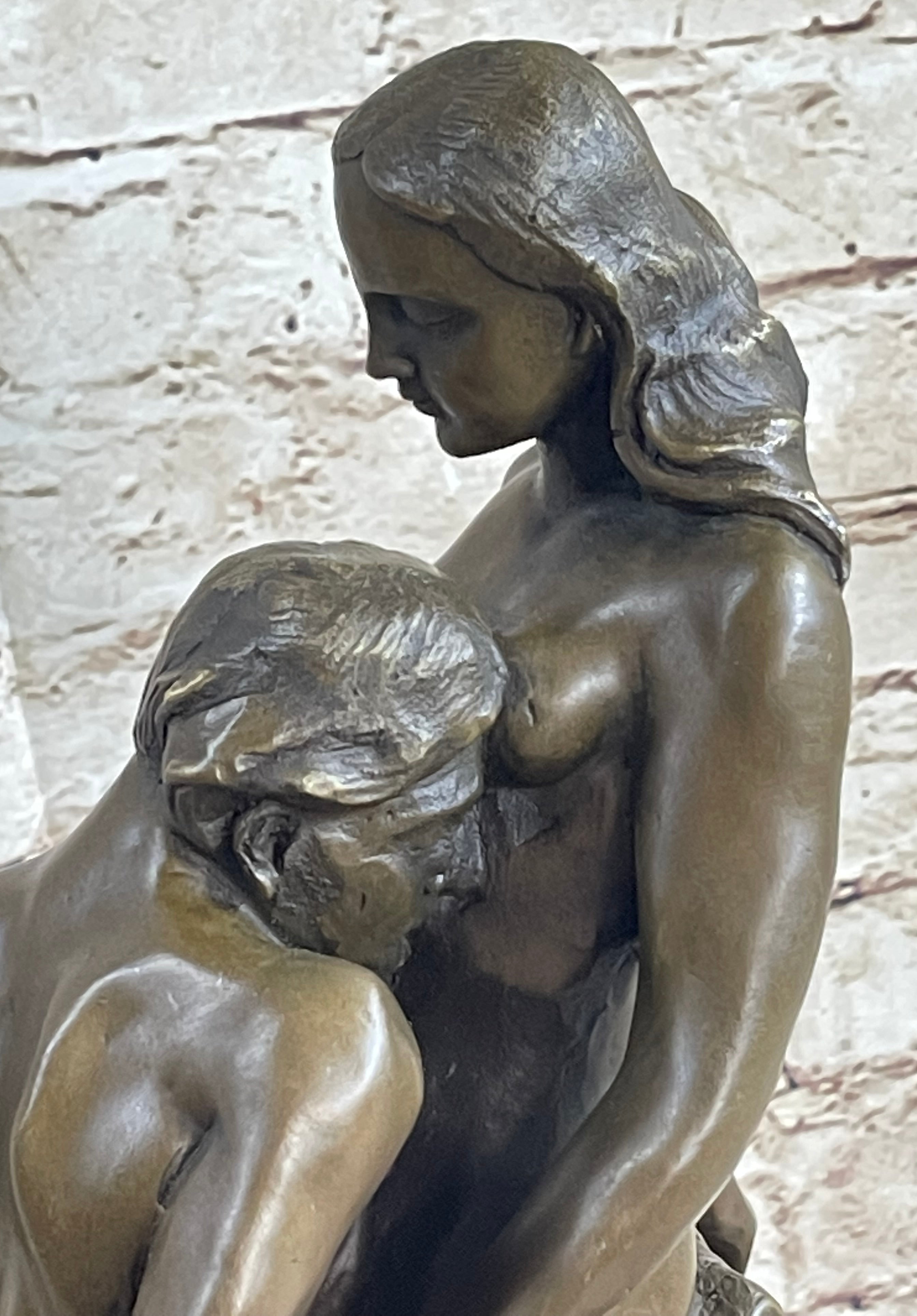 Eternal Idol (1889) by Auguste Rodin Bronze Sculpture on Marble