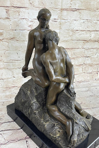 Eternal Idol (1889) by Auguste Rodin Bronze Sculpture on Marble