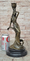 Bronze Candlestick Water Nymph Candle Holder by Milo