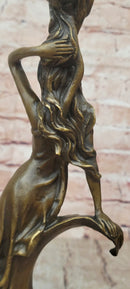 Bronze Candlestick Water Nymph Candle Holder by Milo