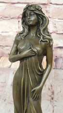 Floral Bronze Maiden – Elegant Goddess by Aldo Vitaleh