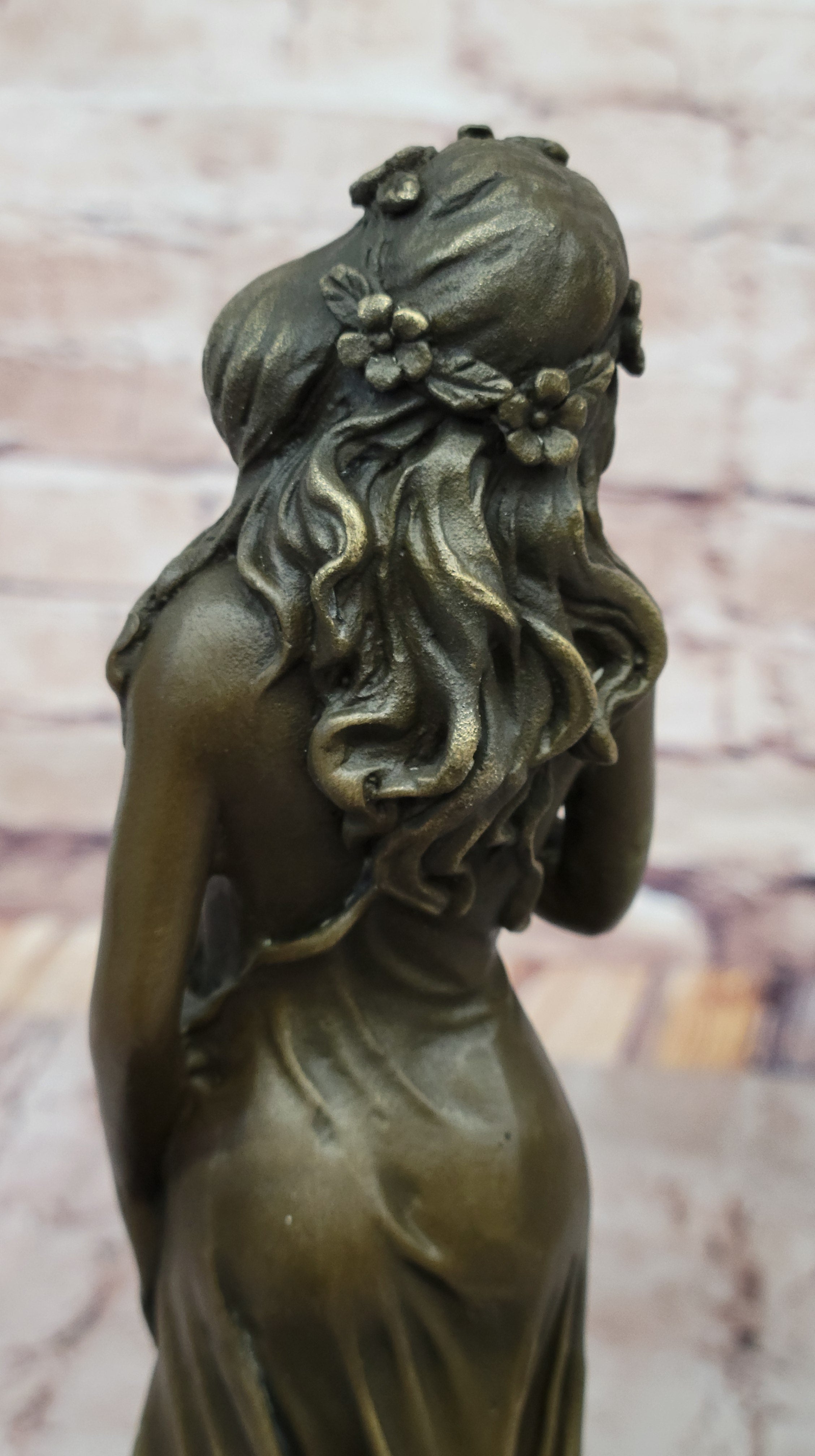 Floral Bronze Maiden – Elegant Goddess by Aldo Vitaleh