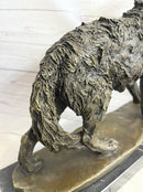 Extra Large Wild Animal Life Wolf Dog Bronze Sculpture