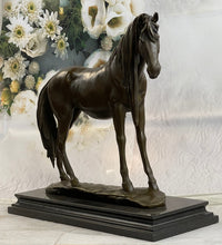 Signed Extra Large Arabian Horse Race Bronze Sculpture