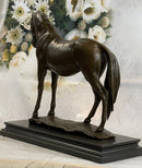 Signed Extra Large Arabian Horse Race Bronze Sculpture
