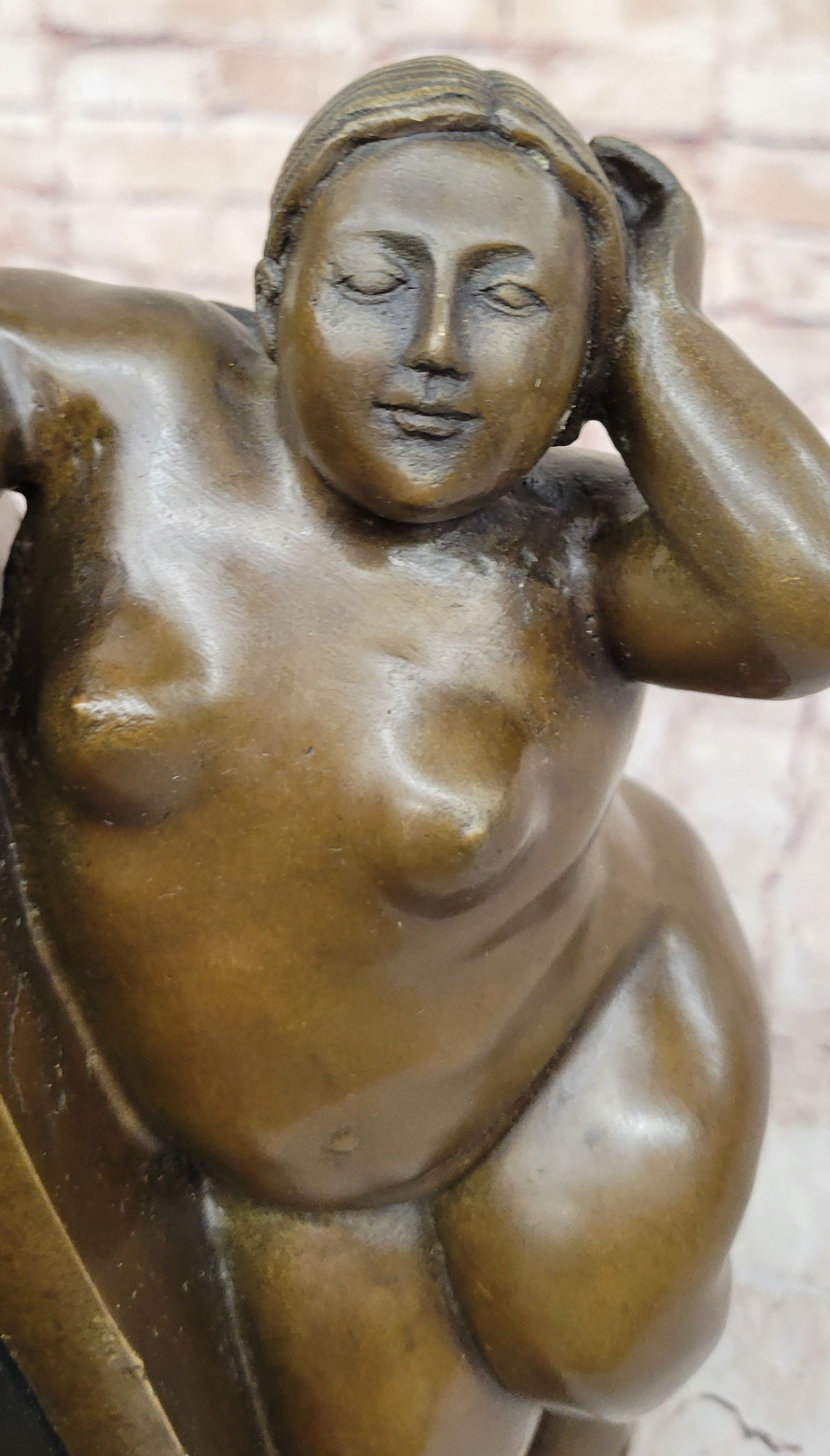 Chubby Nude Woman Laying on Her Side - Bronze Sculpture by Fernando Botero