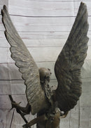 Winged Warrior Angel Archangel w/ Sword Bronze 37" x 13"