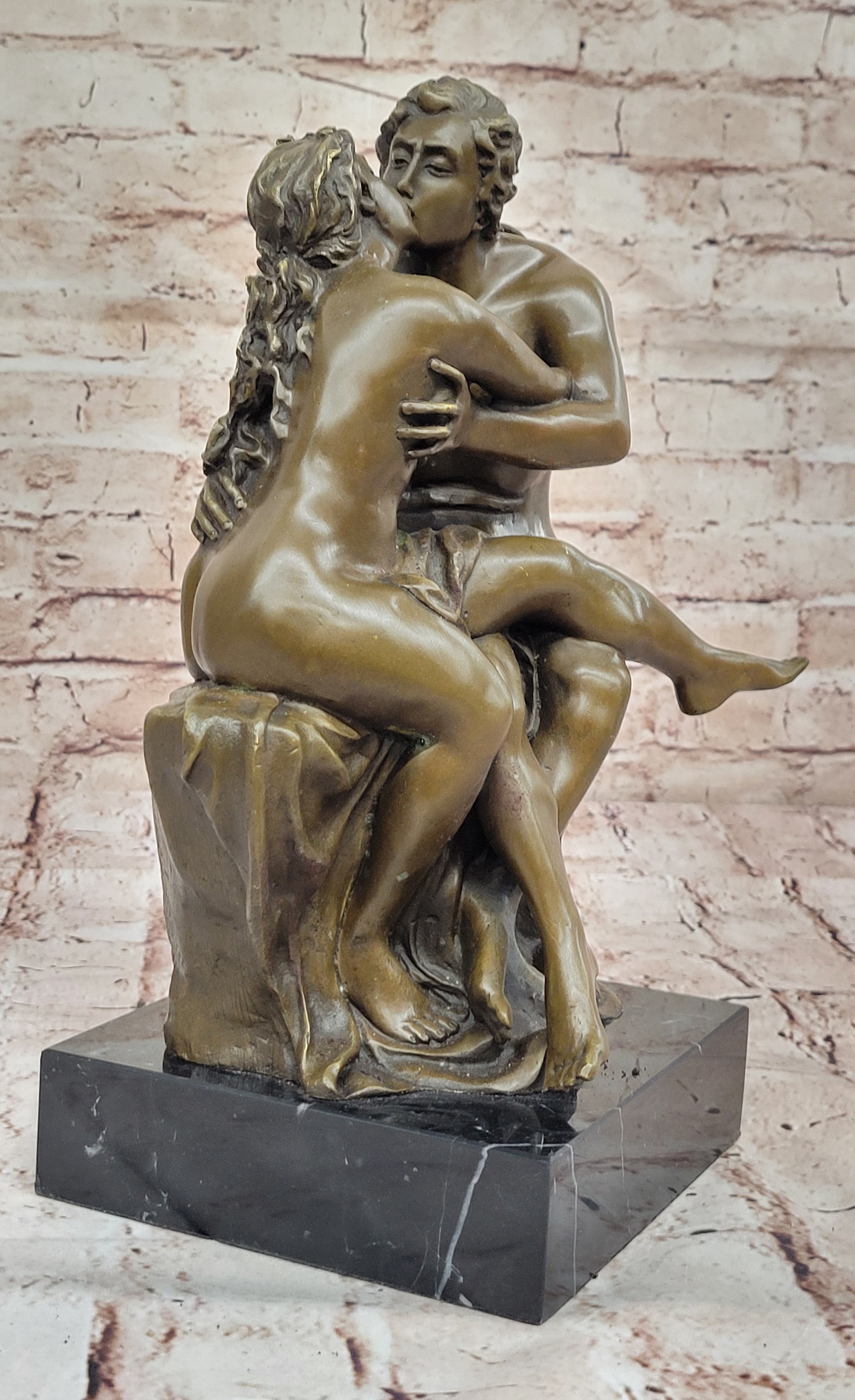 Rodin's 'The Kiss' Bronze Sculpture by Milo