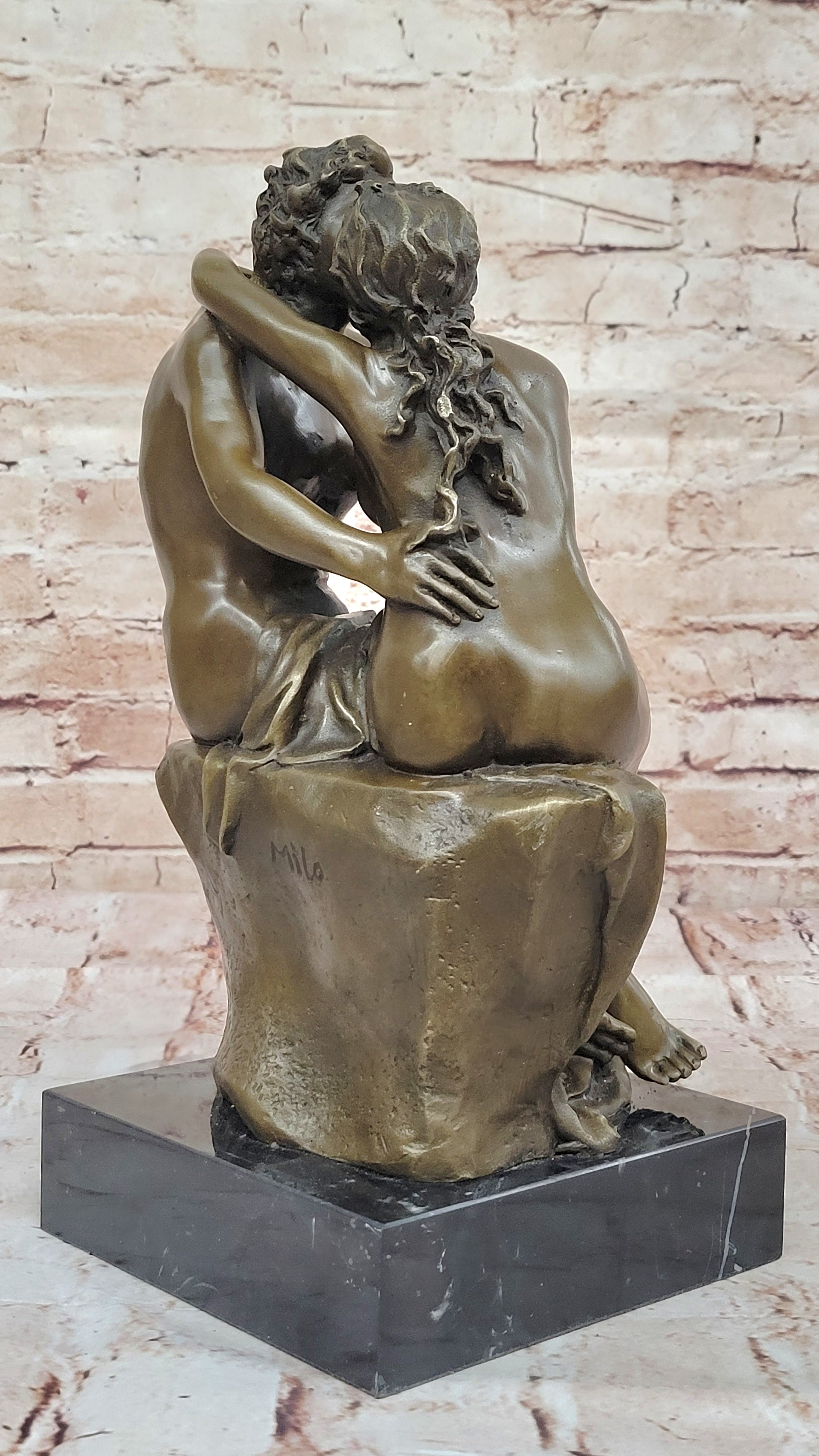 Rodin's 'The Kiss' Bronze Sculpture by Milo