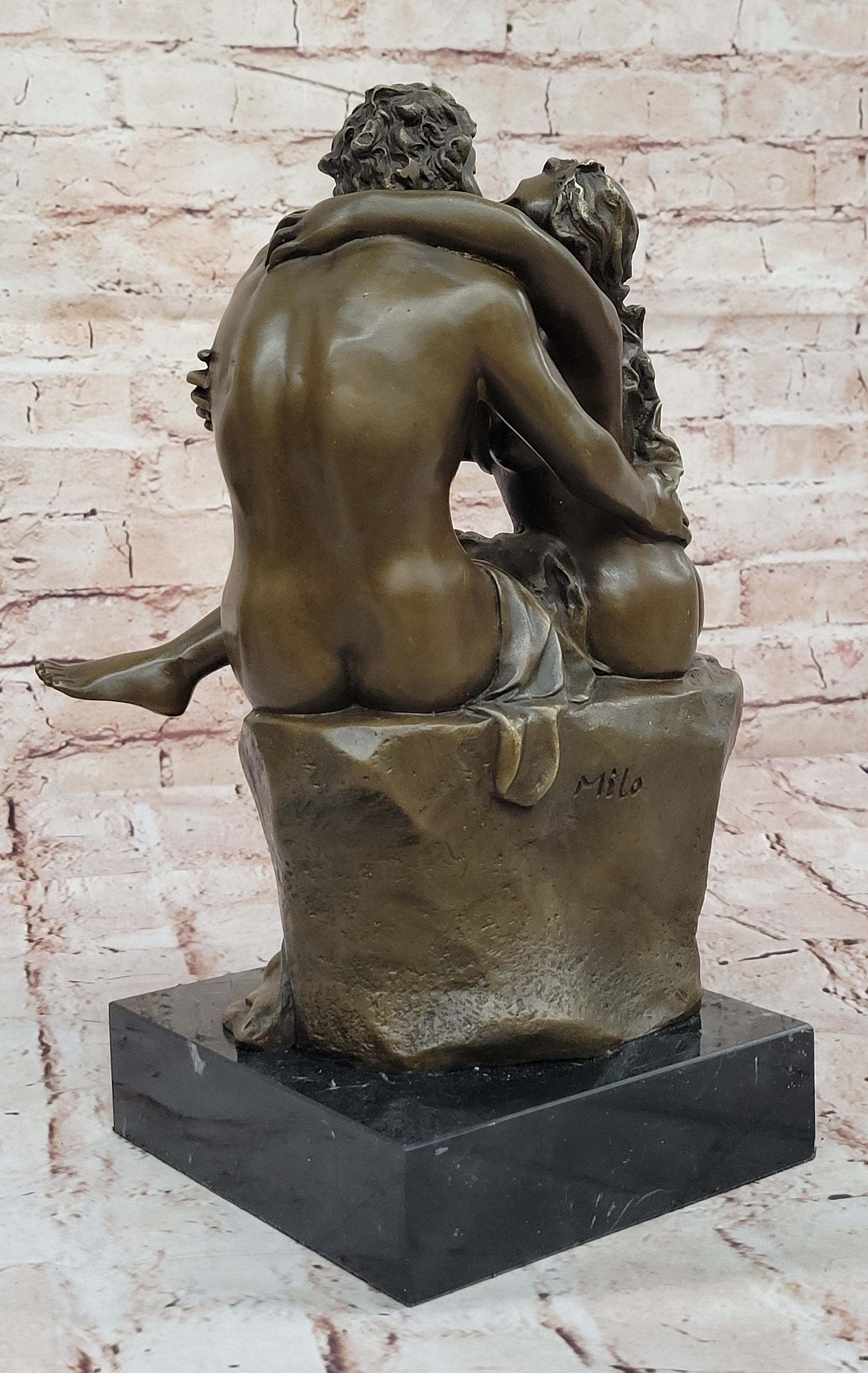 Rodin's 'The Kiss' Bronze Sculpture by Milo