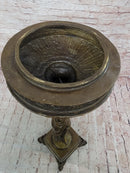 Art Nouveau Flowerpot Stand Bronze Luxury Figure