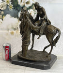 Orientalist Bronze – Arab Horseman and Lady on Horseback