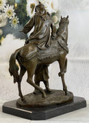 Orientalist Bronze – Arab Horseman and Lady on Horseback