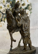 Orientalist Bronze – Arab Horseman and Lady on Horseback