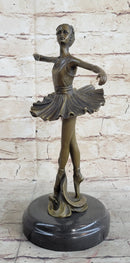 Young Girl Ballerina Ballet Dancer Bronze Metal Sculpture Milo