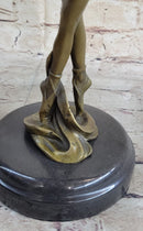 Young Girl Ballerina Ballet Dancer Bronze Metal Sculpture Milo