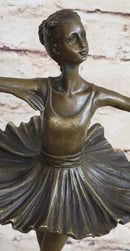 Young Girl Ballerina Ballet Dancer Bronze Metal Sculpture Milo