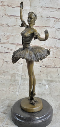 Ballerina Ballet Tutu Dance Class Bronze Sculpture