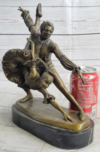Two Russian Ballerinas Bronze Sculpture by Aldo Vitaleh