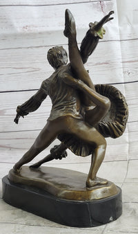 Two Russian Ballerinas Bronze Sculpture by Aldo Vitaleh