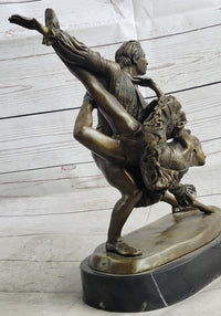 Two Russian Ballerinas Bronze Sculpture by Aldo Vitaleh