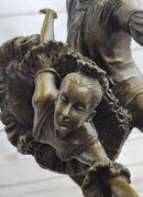 Two Russian Ballerinas Bronze Sculpture by Aldo Vitaleh