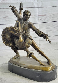 Two Russian Ballerinas Bronze Sculpture by Aldo Vitaleh