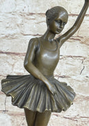 Prima Ballerina Dancer Figure Bronze 12" x 5" Marble Base
