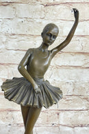 Prima Ballerina Dancer Figure Bronze 12" x 5" Marble Base
