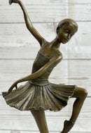 Signed Prima Ballerina Dancer Bronze Sculpture 12.5" x 5"
