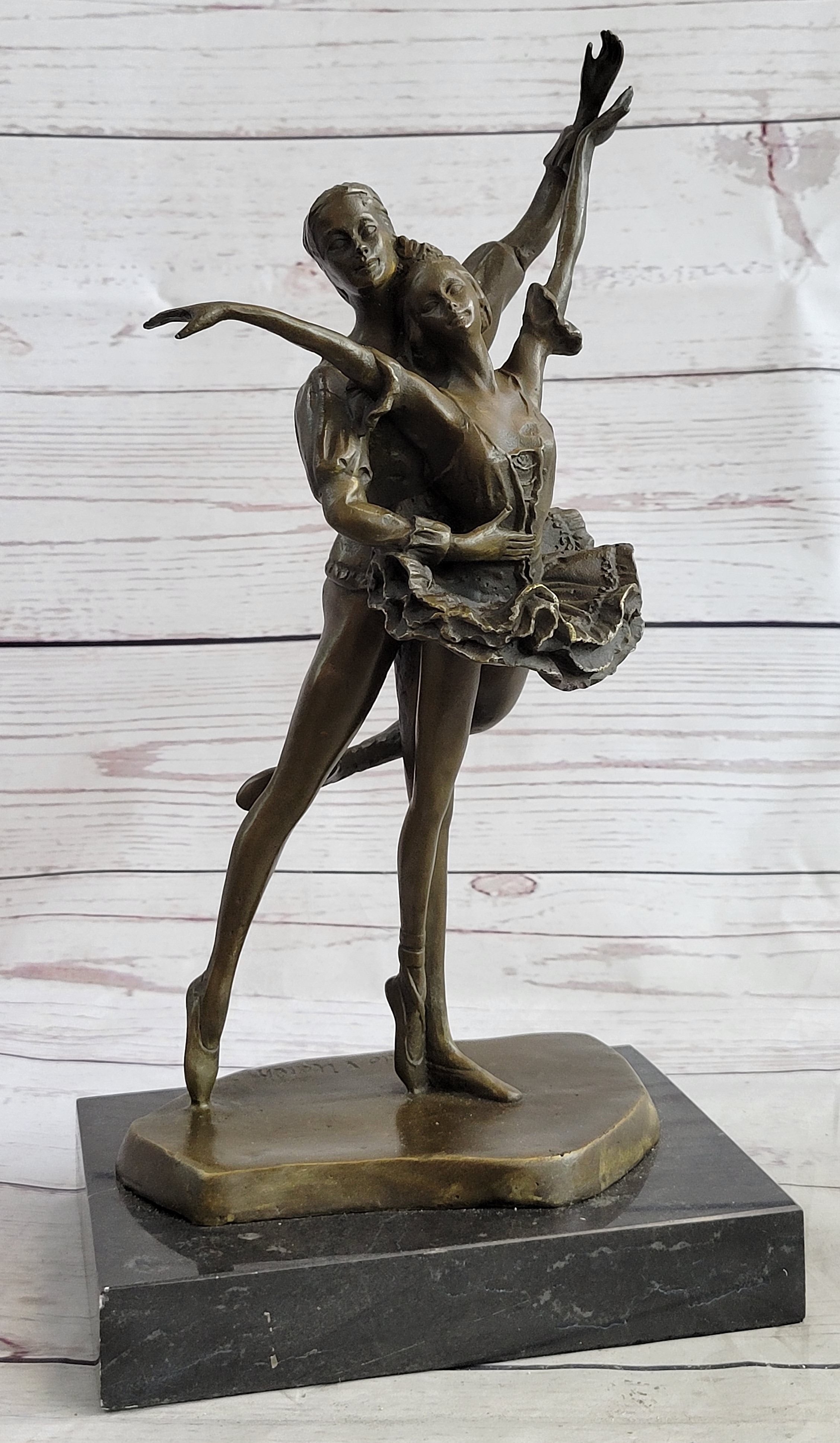Ballet Dancers Male & Female Bronze Sculpture Art