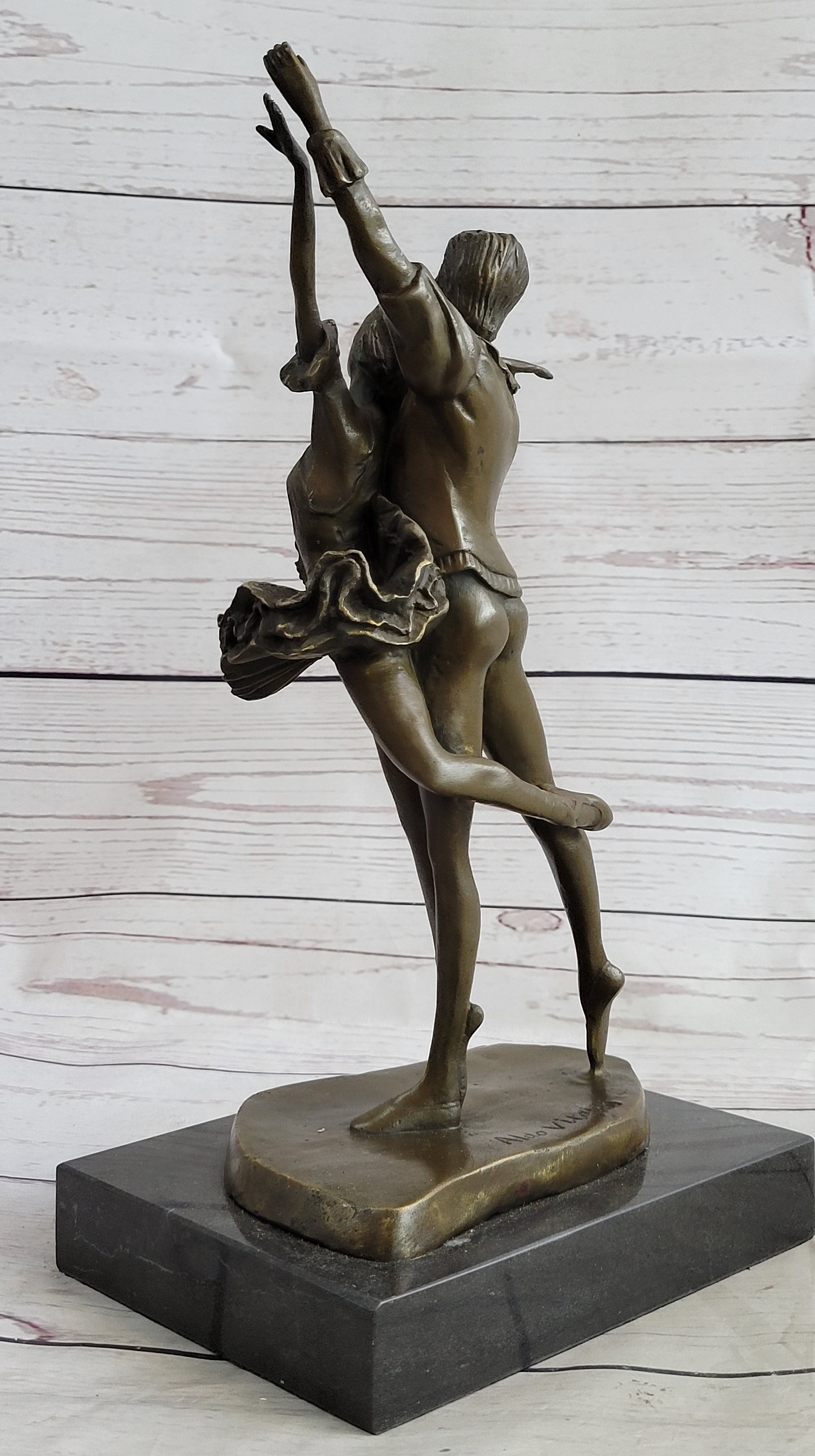 Ballet Dancers Male & Female Bronze Sculpture Art