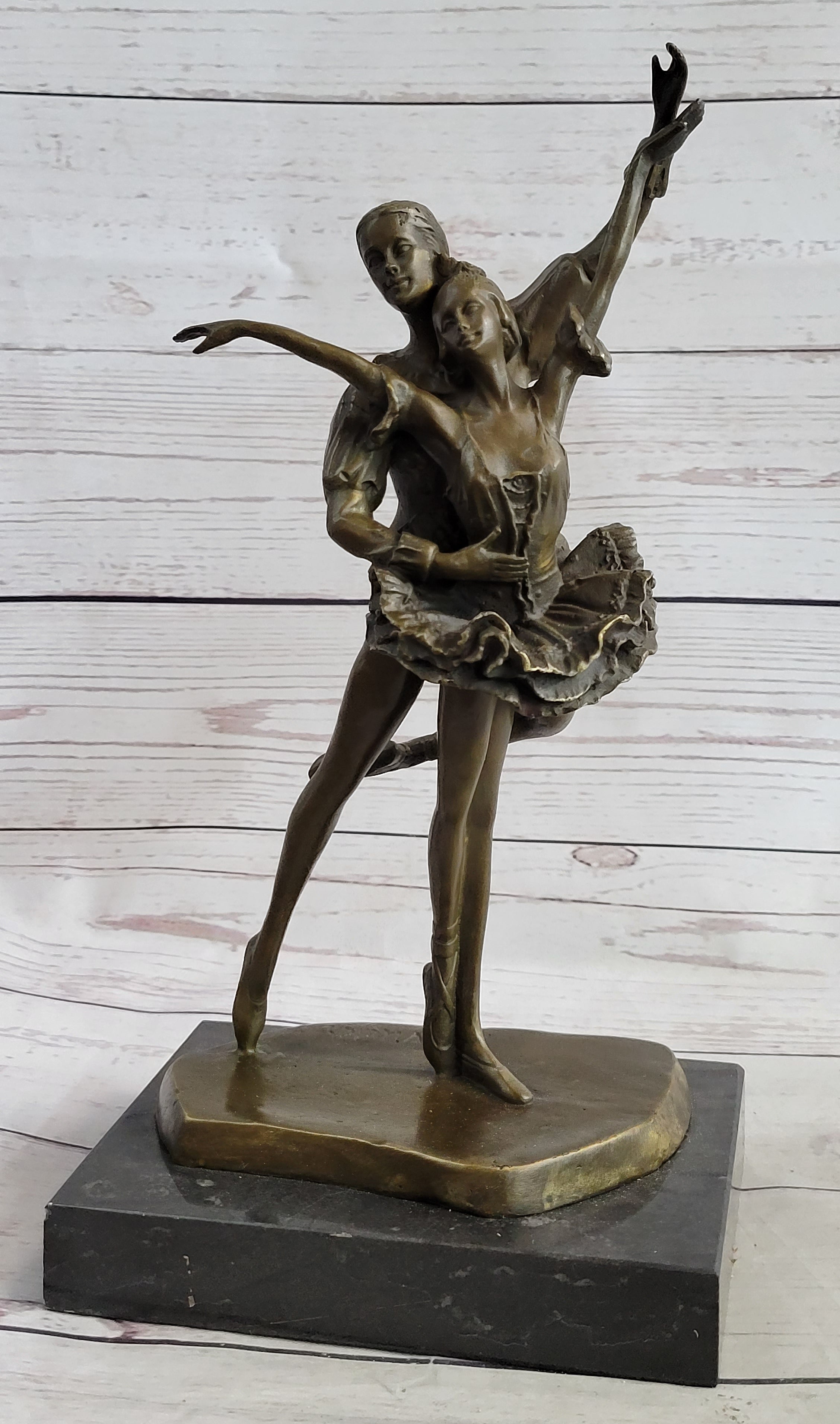 Ballet Dancers Male & Female Bronze Sculpture Art