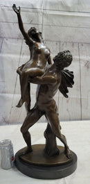 Nude Man Lifting Woman Bronze Sculpture Neoclassical Art 28" x 19"