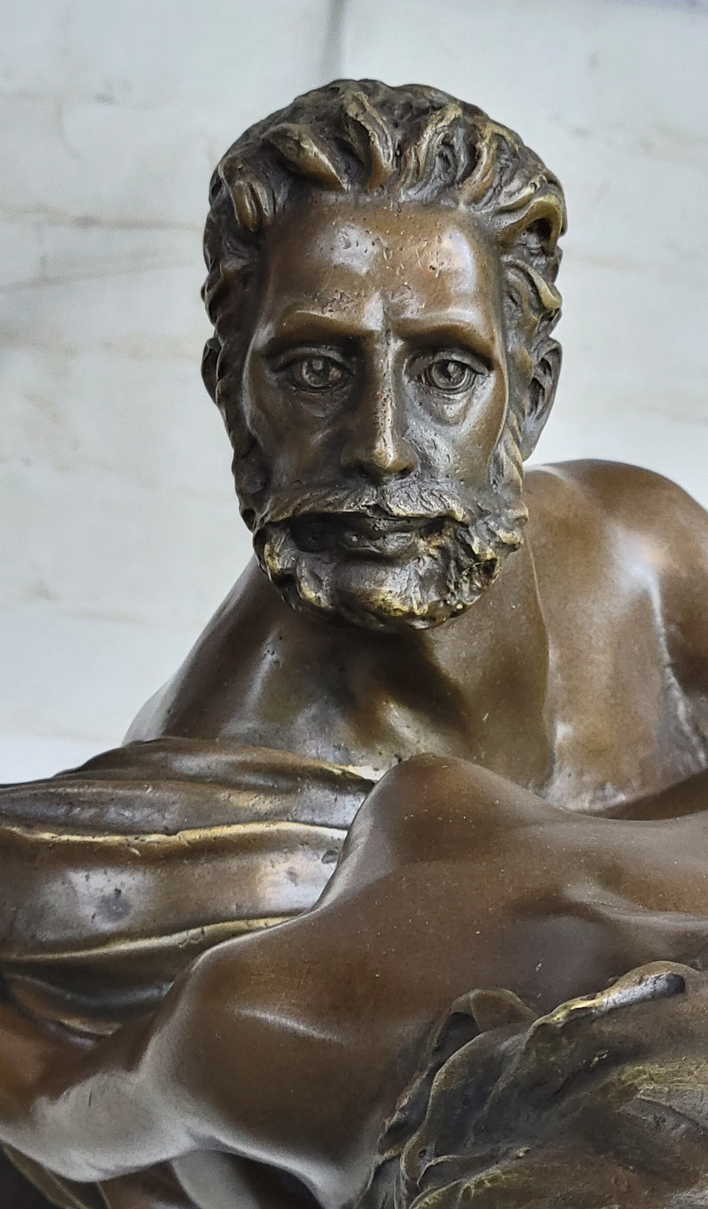 Nude Man Lifting Woman Bronze Sculpture Neoclassical Art 28" x 19"