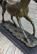 Galloping Horse Bronze Sculpture Equestrian Art PJ Mene 15" x 24"