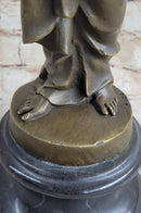 Signed Italian Vitaleh Nude Female Bronze Sculpture Art Deco