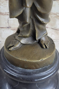 Signed Italian Vitaleh Nude Female Bronze Sculpture Art Deco