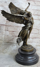 Signed Mercie Messenger of God Bronze Sculpture Angel