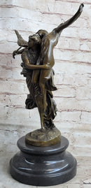 Signed Mercie Messenger of God Bronze Sculpture Angel