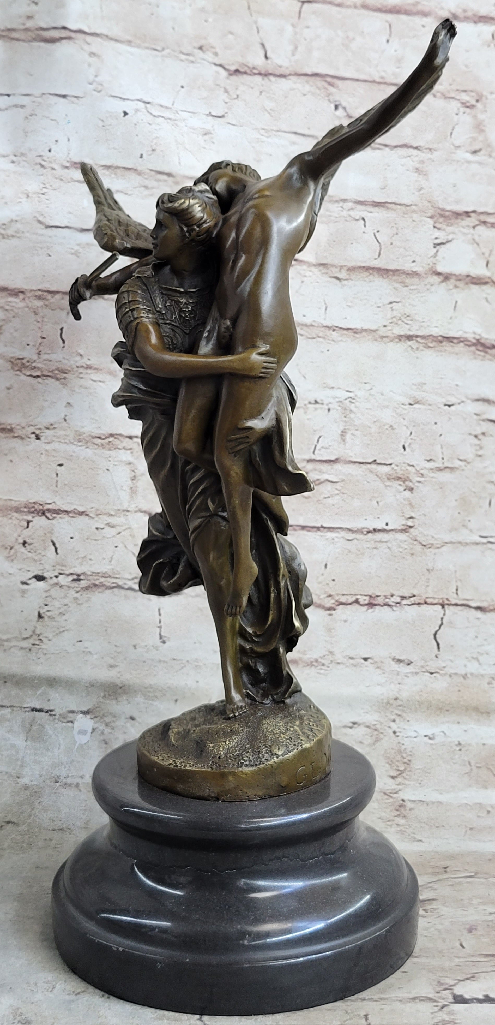 Signed Mercie Messenger of God Bronze Sculpture Angel