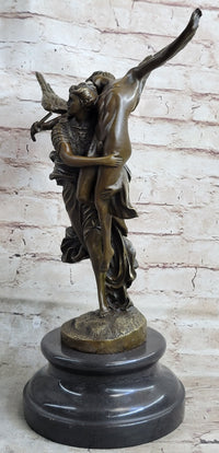 Signed Mercie Messenger of God Bronze Sculpture Angel